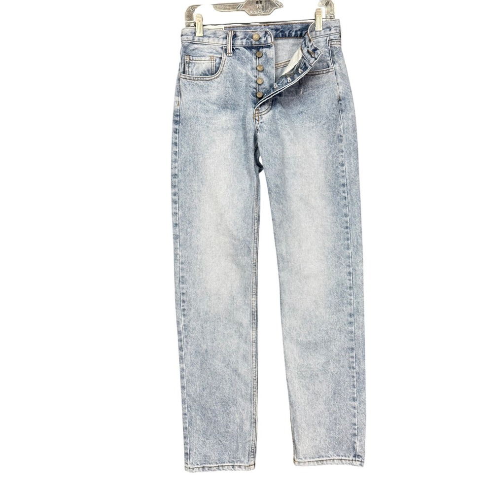 John Galt RR130 Jeans 90s Pants Women S Light Wash Blue Denim Straight Retro NWT